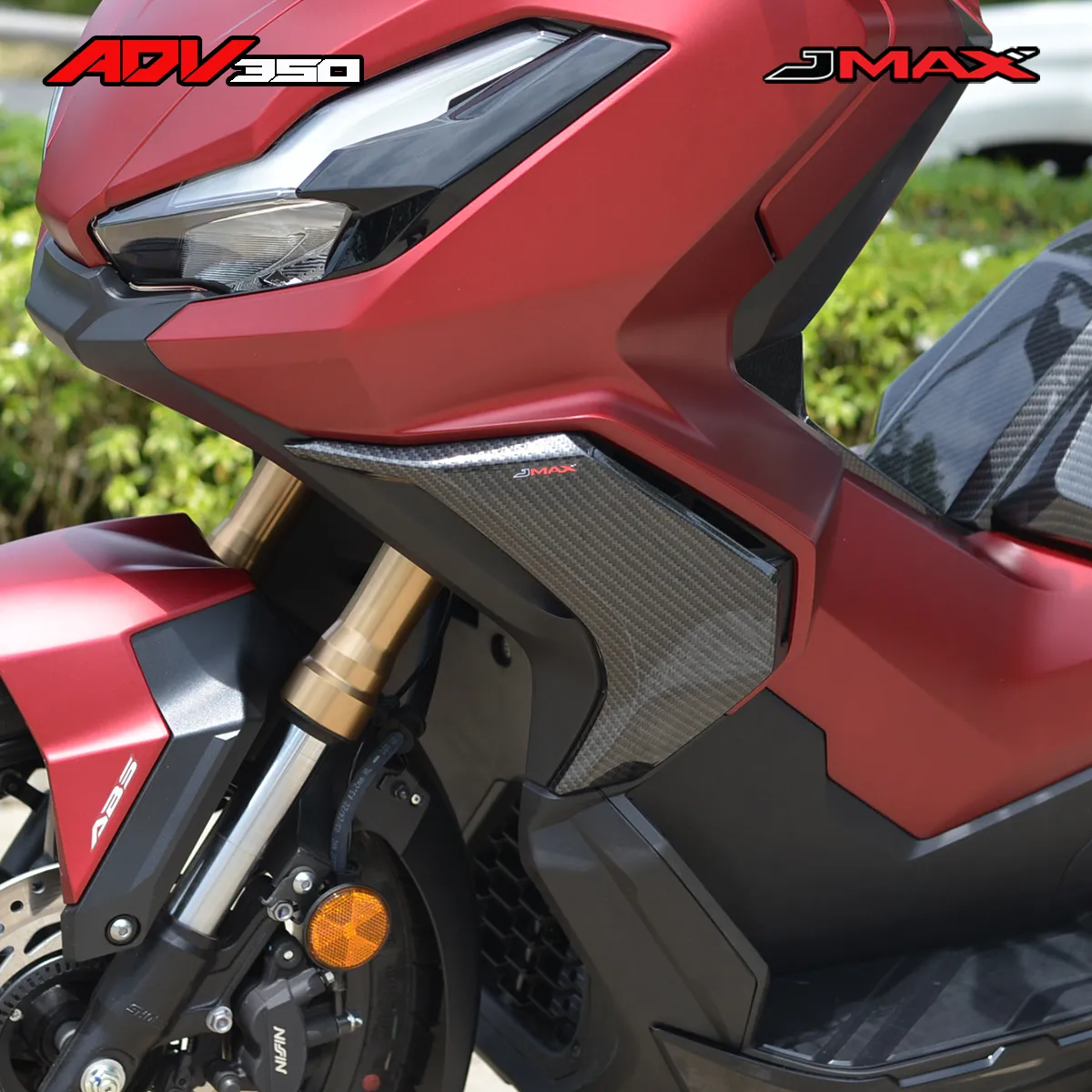 ฝาครอบแรมแอร์ R+L ADV 350 JMAX ตรงรุ่น ลายฟิล์มคาร์บอน 6D