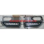 ครอบไฟเลี้ยวข้างโครเมี่ยม NISSAN NAVARA 07-13 ลายเคฟล่า