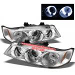 ไฟหน้าโปรเจคเตอร์ HONDA ACCORD G5 1994-1997 โคมขาว มีวงแหวน