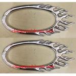 ครอบไฟเลี้ยวข้างโครเมี่ยม FORD EVEREST 03-07 ลายเปลวไฟ