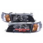 ไฟหน้าเพชร TOYOTA AE100-AE101 91-96 ดำ พร้อมมุมดำ