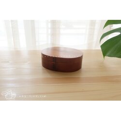 Kids Small Ellipse Shiraki bending magewappa bento box กล่องข้าวญี่ปุ่นวงรีสีไม้ 1 ชั้น ขนาดเล็กสำหรับเด็ก