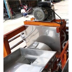 เครื่องบดพริกแกง ขนาด 10.5 นิ้ว ขาไม้ สายพาน