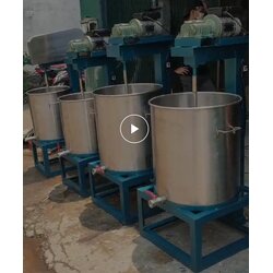 เครื่องผสมของเหลว น้ำจิ้ม แชมพู สารเคมี 100ลิตร เครื่องกวนเจลล้างมือแอลกอฮอลล์