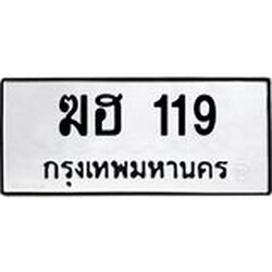 3.ป้ายทะเบียนรถ 119 ทะเบียนมงคล ฆฮ 119 ผลรวมดี 19
