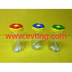 ขวดโหล 1043-4 ฝาดอกไม้ (FW) 6*12.5 cm