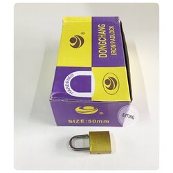 กุญแจ 50 ทองชุบ สั้น