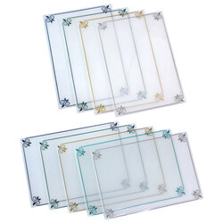 Certification Holder A4 Frame Printed Leaf Pattern