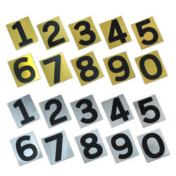 5.6cm. Black Numbered Signs 0-9 with Adhesive Tape