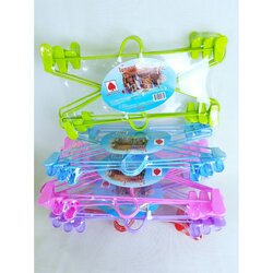 ไม้แขวนเสื้อมีหนีบผ้า No.99 (โพธิ์แดง)