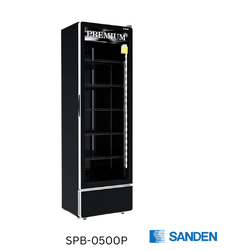 ตู้แช่เย็นกระจกเต็มบาน 1 ประตู สีดำ รุ่น SPB-0500P