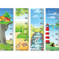 ที่วัดส่วนสูง 100-180ซม. ลายภาพวิว