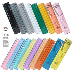 Slide Binder Bars 11.75 inch (29.7cm.) C-section Shape 12pieces