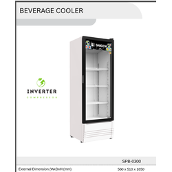 New!! ตู้แช่เย็น 1 ประตู SANDEN รุ่น SPB-0300 ความจุ 290 ลิตร / 10.4Q 56 x51x165 ซม.( รับประกันนาน 5 ปี )