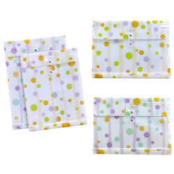 Plastic Envelopes with Button and String Tie Closure Balloon Tree Printed