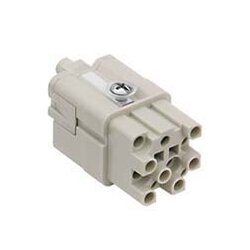 ILME รุ่น CQF 12 female Insert heavy duty connector 10A 400V size 21.21