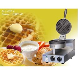 เครื่องทำวาฟเฟิล ทรงกลม สแตนเลส 1 หัว