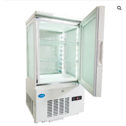 ตู้โชว์เครื่องดื่ม กระจก 4 ด้าน 2 ชั้น ตะแกรง FS-4G58L Freezer ตู้แช่เครื่องดื่ม ตู้แช่ขนม ตู้แช่พุดดิ้ง ตู้โชว์เค้ก ตู้แช่มินิมาร์ท