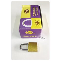 กุญแจ 25 ทองชุบ สั้น