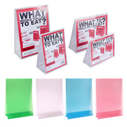Double-sided Table Top PP Sign Holders