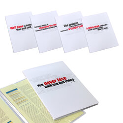 แฟ้มแคตตาล็อก A4 20 ช่อง ปกลายคำคม