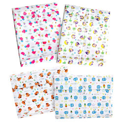 Plastic Envelope with Button and String Tie Closure A4 Cartoon pattern