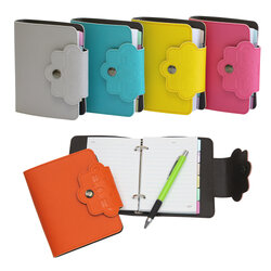 สมุดเขียนบันทึก 2ห่วง ปกหนังเทียม Handy Note DV-362