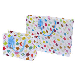 Shopping Bag with rope handle Japanese pattern