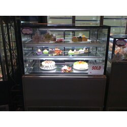 ตู้โชว์เค้กสแตนเลส สี่เหลี่ยม รุ่น 90ซม.