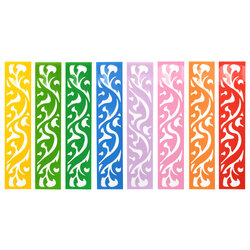 Plastic Ribbons for Decoration Tradition Thai Art Pattern Bright Color PR-711