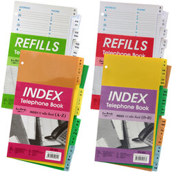 ชุดเติมสมุดโทรศัพท์ ชนิด 4 ห่วง