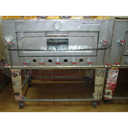 เตาอบแก๊ส 2 ชั้น 2 ถาด แก๊ส 5 หัวข้างล่าง BP กลัวยน้ำไท