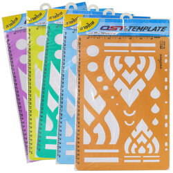Lai Thai Ancient Art Template Rulers Lotus Pattern