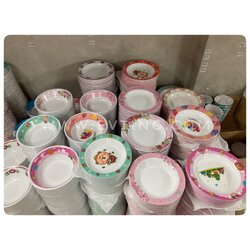 จานเมลามีน 8” คละลาย