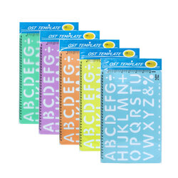 1.5 inch Letters A-Z Template Rulers