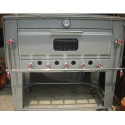 เตาอบแก๊ส 2 ชั้น 2 ถาด แก๊ส 5 หัวข้างล่าง รุ่นราคาประหยัด