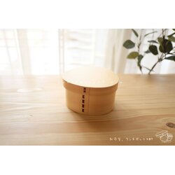 Bending Triangle Cedar Wood Bento - กล่องข้าวญี่ปุ่นสามเหลี่ยม 1 ชั้น