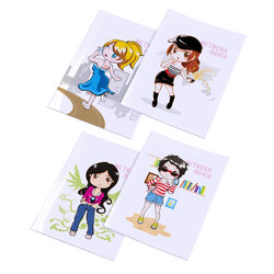 สมุดเขียน A5 ปกพลาสติก ลายเน็ตเวิร์กมาเนีย