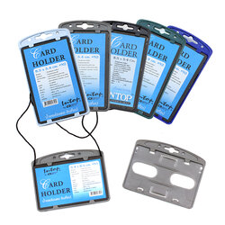 Name Badges with Neck Straps for card size 5.4x8.5 cm.