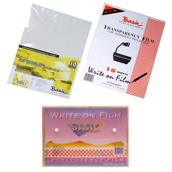 แผ่นใสชนิดเขียน A4 Write on Film BASIC