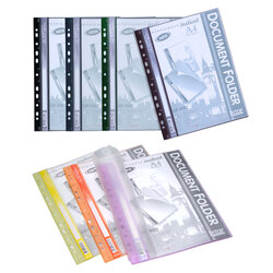 แฟ้มแคตตาล็อก A4 10 ช่อง สันแฟ้มเจาะ 11 รู