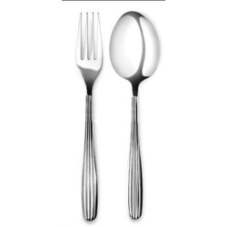 ช้อนส้อม จากัวร์ หนา 2 มม. ลายลิลลี่ (6 คู่)