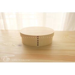 Original Oval Shiraki Bending magewappa bento box กล่องข้าวญี่ปุ่นวงรีสีไม้ 1 ชั้น
