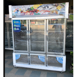 ตู้แช่ 3 ประตูบนเย็น แช่ผัก เครื่องดื่ม 3 ประตูล่างแข็ง แช่แข็ง น้ำแข็ง Siam intercool 1200 ลิคร 42.3 คิว ประกัน 5 ปี