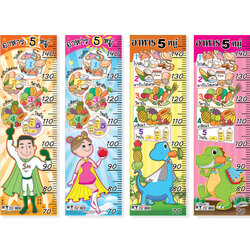 ที่วัดส่วนสูง 70-150ซม. ลายอาหาร5หมู่