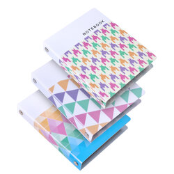 สมุดเขียนบันทึก 2 ห่วง ปกพลาสติก ลายกราฟิก