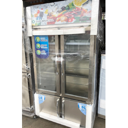 ตู้แช่เครืองดื่ม แช่ผัก 2 ประตูบนเย็น และ แช่เเข็ง 2 ประตูล่าง Siam intercool