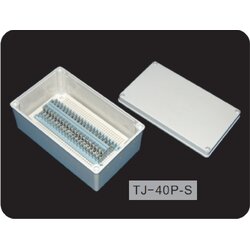 TJ-40P-S : Terminal Block Box IP66 (กล่องพลาสติก พร้อมเทอร์มินอลบล็อก)TIBOX , Size : 250x150x100 mm.