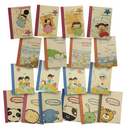 Writing Notebooks A4 Brown Kraft Paper Covers Love the Earth