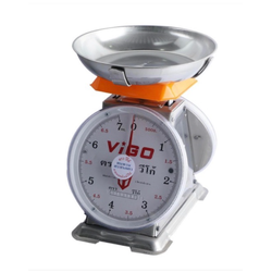 ตรงชั่ง ตราวีโก้ สแตเลส VIGO ตราชั่งสแตนเลสจานกลม ขนาด 7 กิโลกรัม